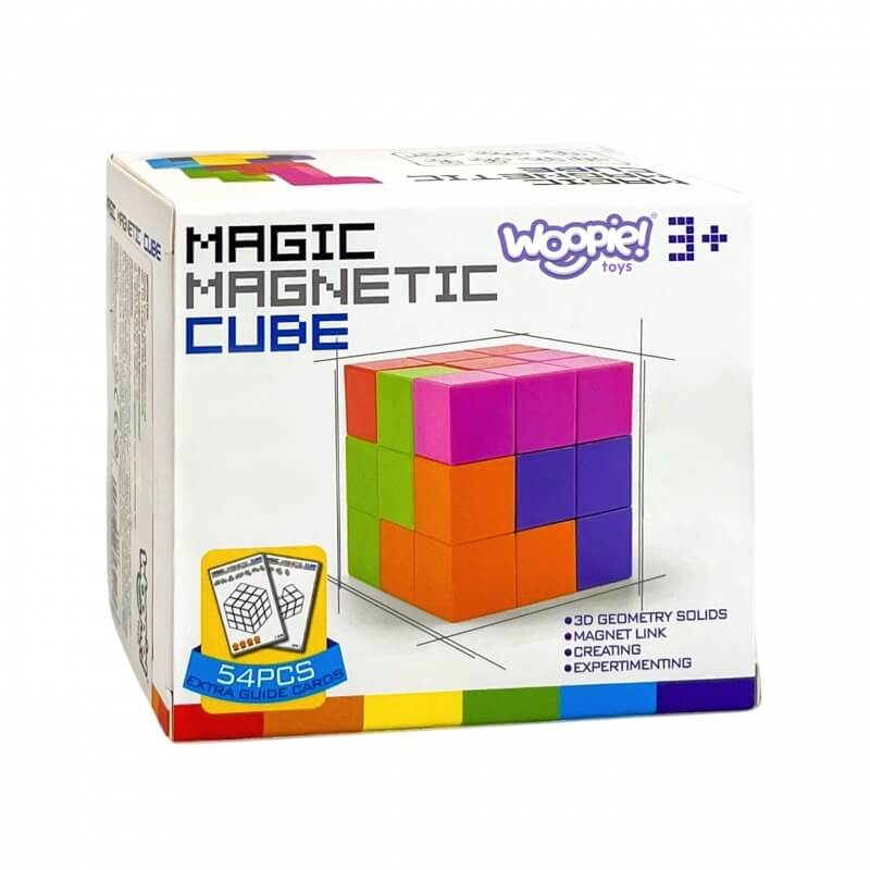 3D Magnetiniai Kubeliai Tetris Su Kortelėmis, Nuo 3 Metų Stalo Žaidimai