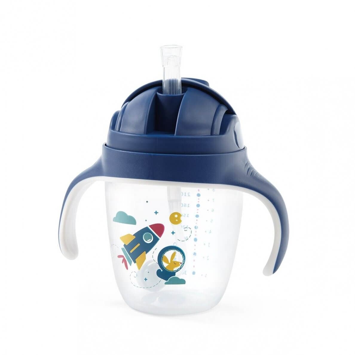 Babyono Neišsiliejantis Puodelis, Mėlynas, 240 Ml, 1464/02 Kūdikių buteliukai