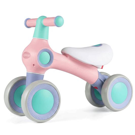Balansinis Dviratis Vaikams 12–36 mėn. su Reguliuojama Sėdyne Lengvas, Rožinis Triratukai