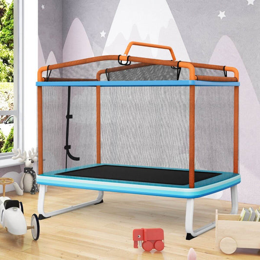 Batutas Vaikams 2in1 Su Supyne Ir 360° Apsaugomis 134 x 190 x 172 cm, Oranžinis 1266 Batutai