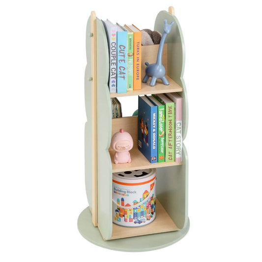Besisukanti Knygų ir Žaislų Vaikiška Lentyna - 360° Žaislų Dėžės Ir Lentynos