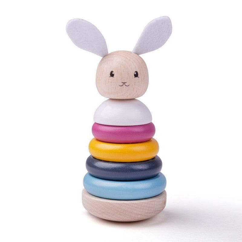 Bigjigs Žaislas Vaikams Medinis Žaislas Kūdikiams Montessori Krovimo Bokštas Kiškis Žaislai Kūdikiams Rūšiuokliai