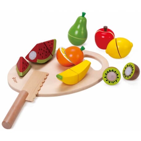 CLASSIC WORLD Drewniany Zestaw Do Krojenia Owoców na Rzepy Žaislai Vaikams Ir Kūdikiams