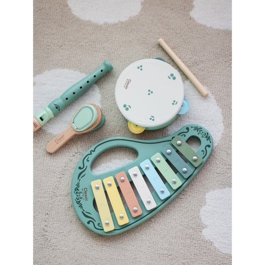 Classic World Medinis Vintažinių Muzikos Instrumentų Rinkinys Vaikams Žaislai Montessori