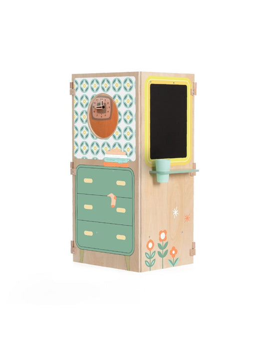 Classic World Sulankstomas Medinis Žaidimų Namelis Virtuvėlė Vaikiškos Virtuvėlės