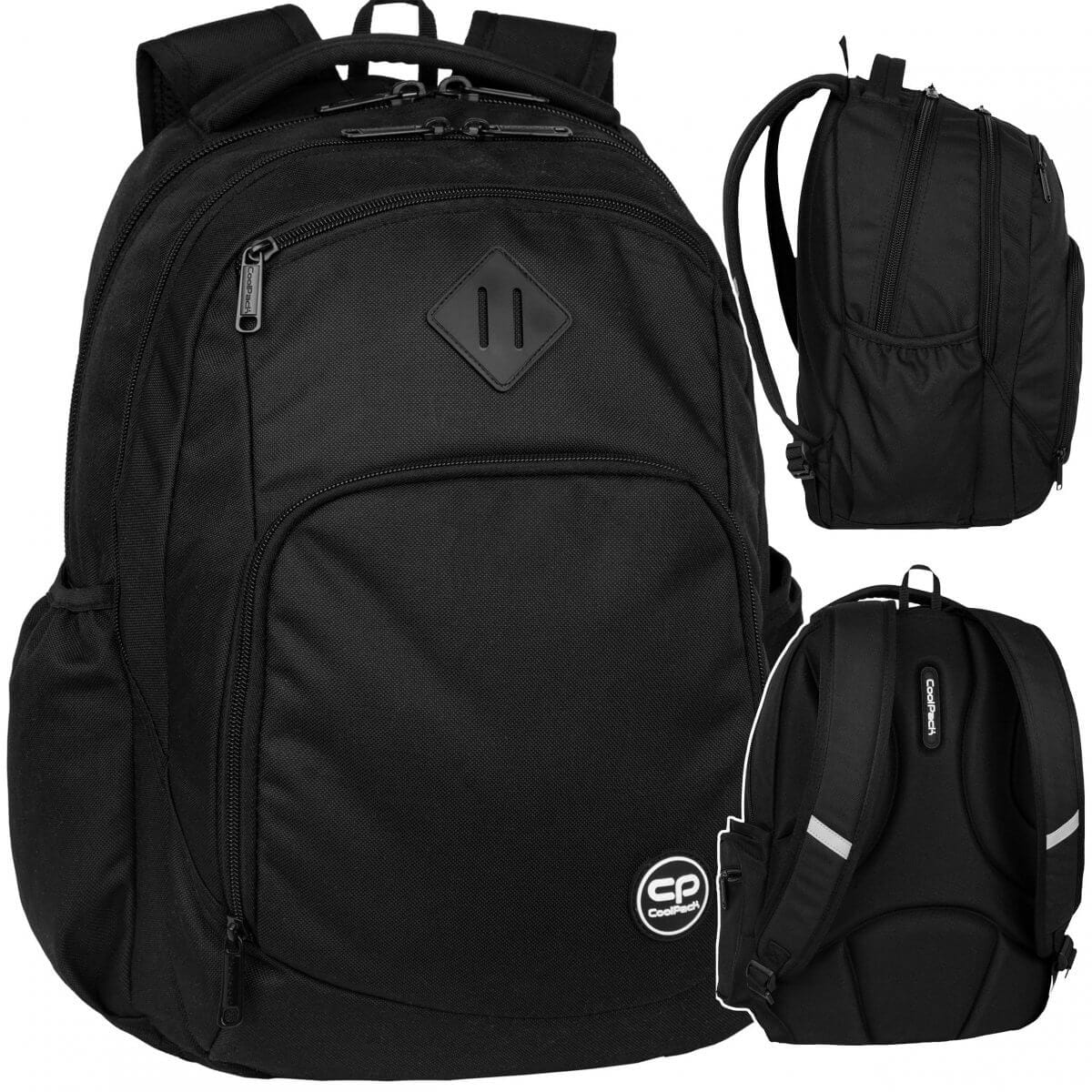 Didelė Tvirta Mokyklinė Kuprinė CP Coolpack Break Black 44 cm IP1115 Kuprinės