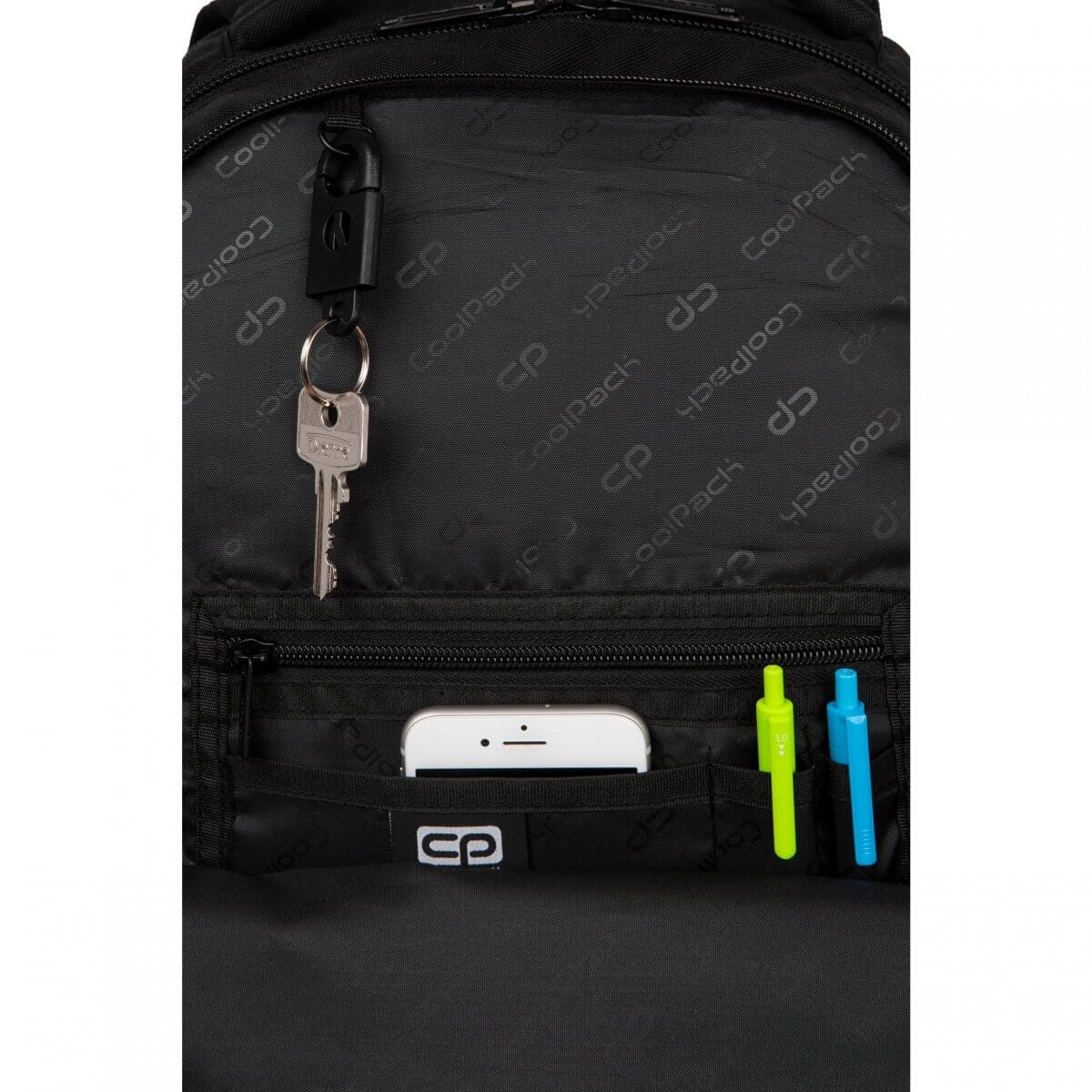 Didelė Tvirta Mokyklinė Kuprinė CP Coolpack Break Black 44 cm IP1115 Kuprinės