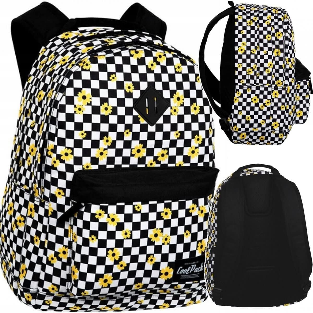 Didelė Tvirta Mokyklinė Kuprinė CP Coolpack Scout Chess Flow 45,5 cm IP1111 Kuprinės