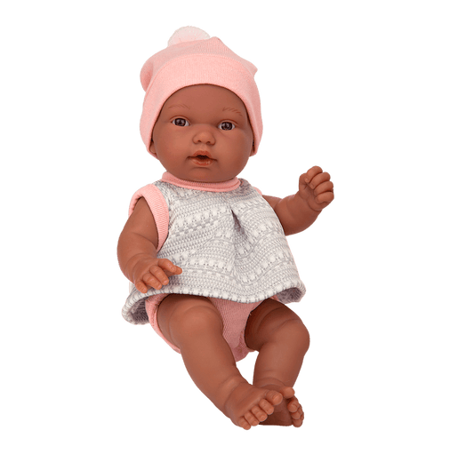 Elegantiški kūdikėliai su kepurėmis, 26 cm