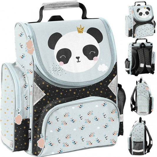 Ergonominė Kuprinė Pirmokui Mėtinė Panda 36 cm Kuprinės