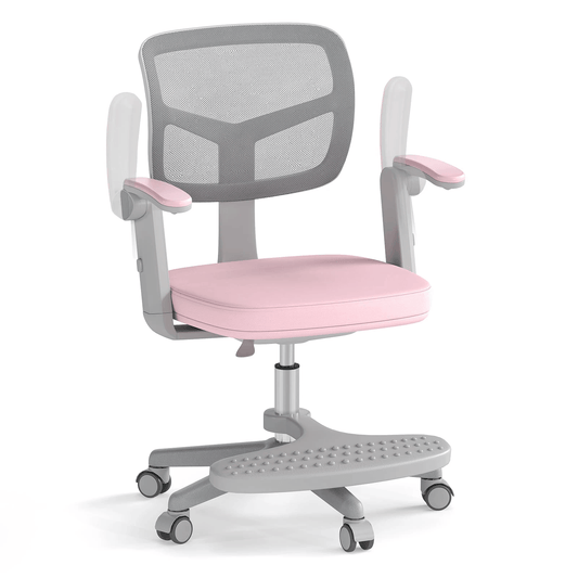 Ergonominė Vaikiška Rašomojo Stalo Kėdė Su Pakoja Rožinė Rašomojo Stalo Kėdės