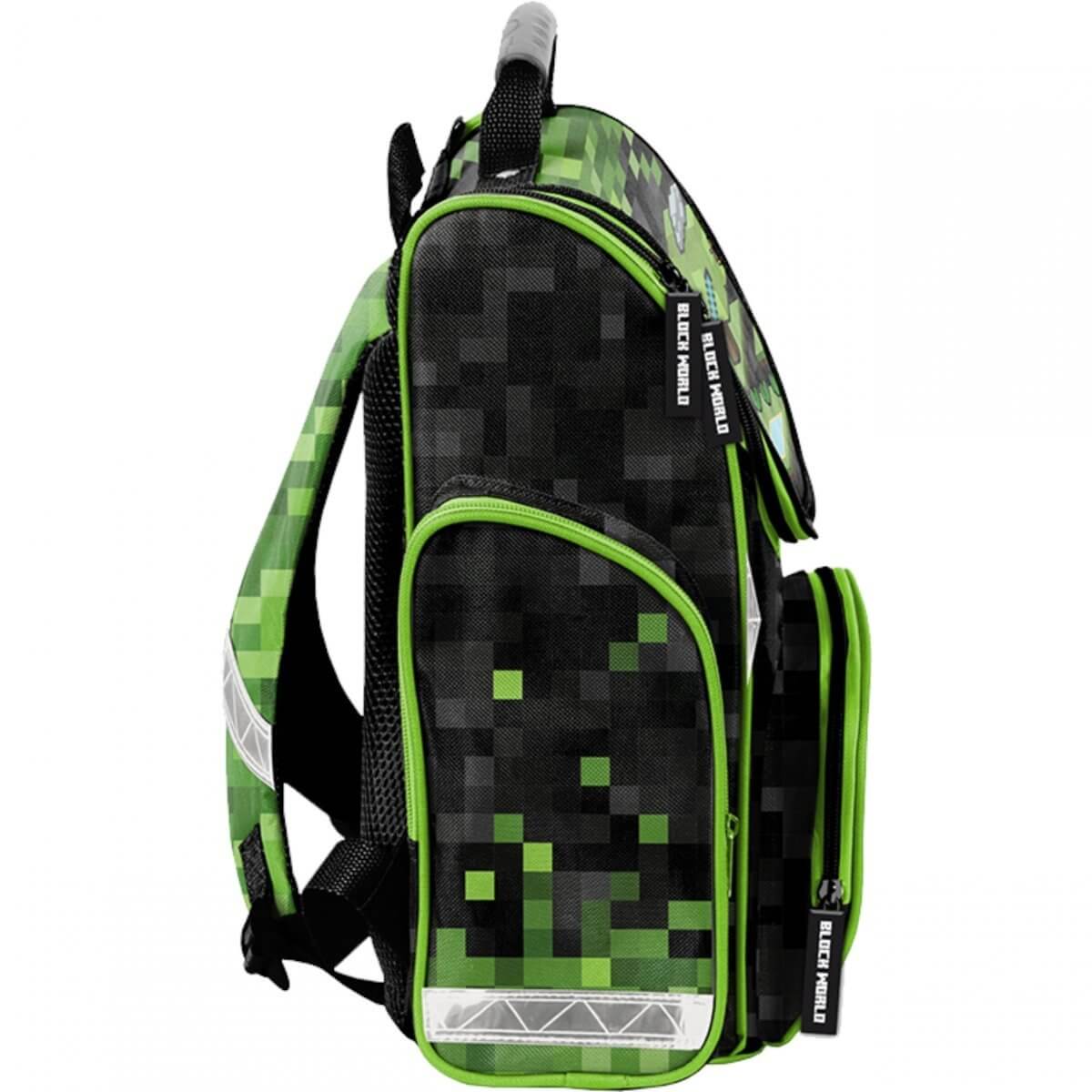 Ergonomiška Kuprinė Pirmokui Pradinukui Minecraft Gaming Games 36 cm Kuprinės