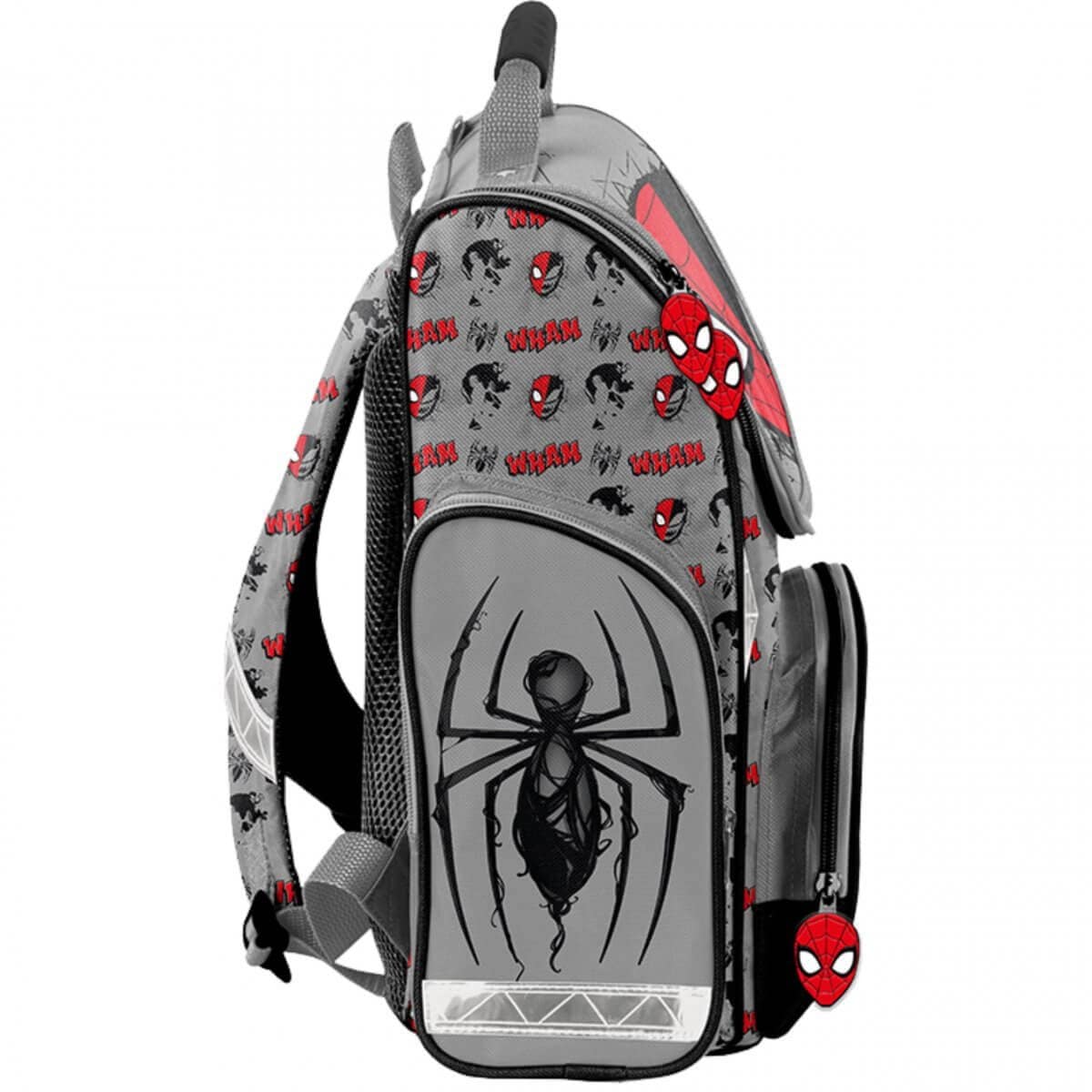 Ergonomiška Kuprinė Pirmokui Pradinukui Minecraft Spiderman Gray 36 cm Kuprinės