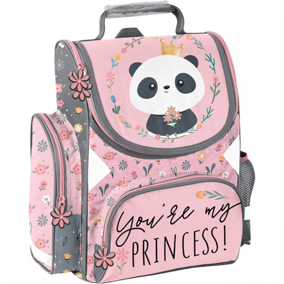 Ergonomiška Kuprinė Pirmokui Pradinukui Princess Panda 36 cm Kuprinės