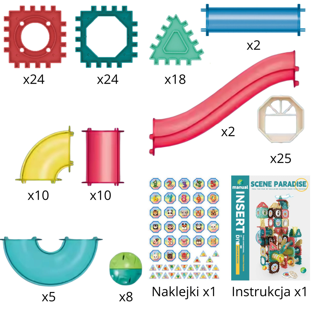 Woopie 3D kamuoliukų trasos konstruktorius, 128 dalys – 6