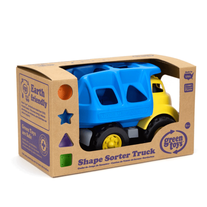 Green Toys Žaislas Vaikams Formų Rūšiuoklė-Šiukšliavežis Žaislai Mašinėlės Ir Trasos