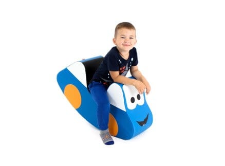 IGLU Minkšta Supynė Rokeris CAR Mėlyna 50 x 25 x 90 cm IGLU Minkštos Žaidimų Aikštelės