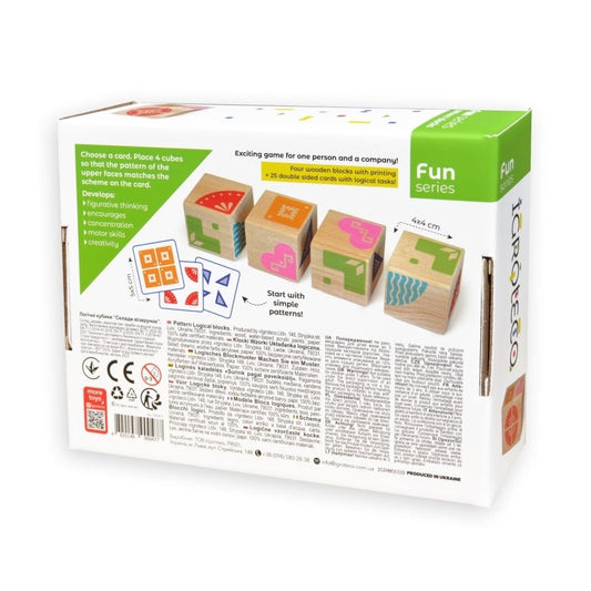 Igroteco loginės kaladėlės pagal paveikslėlį