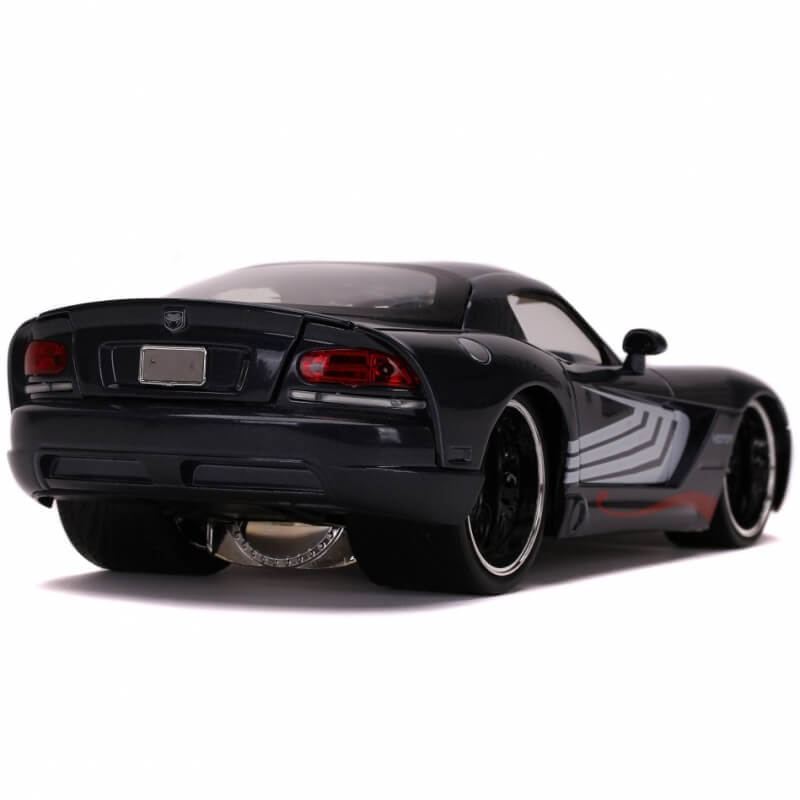JADA Marvel Automobilis Venom 2008 Dodge Viper Figūrėlė 1:24 Žaislai Mašinėlės Ir Trasos