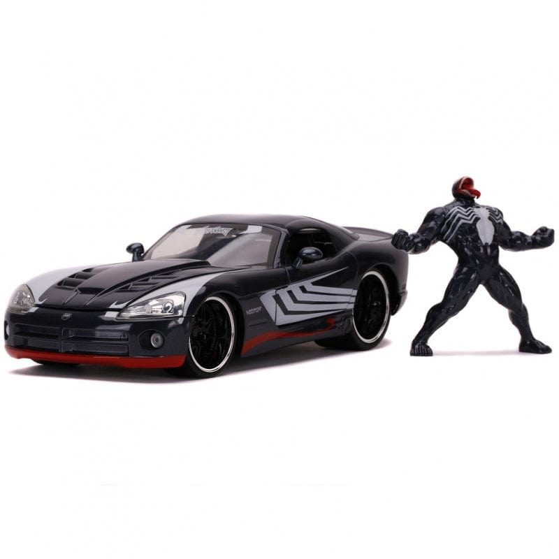 JADA Marvel Samochód Venom 2008 Dodge Viper Figurka 1:24 Transporto Priemonės
