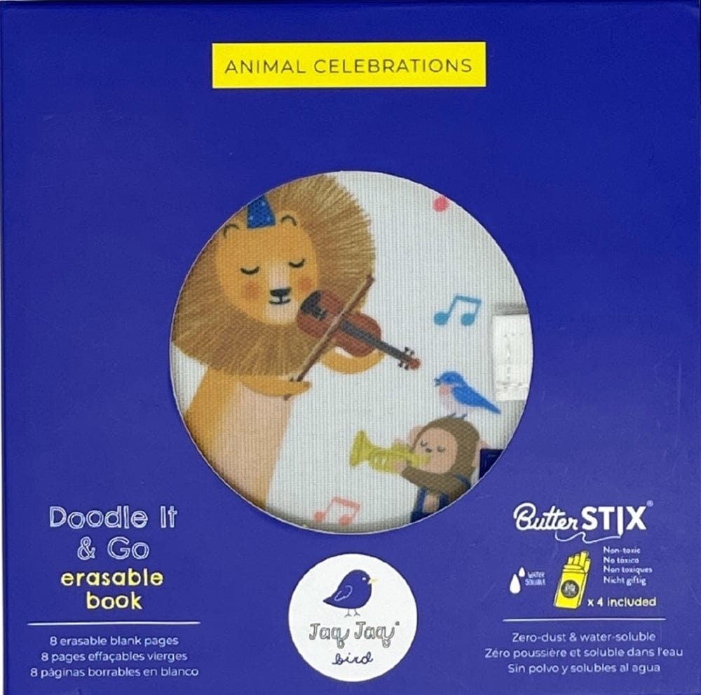 Jaq Jaq Bird mini knyga su netepančiomis kreidelėmis, Liūtas