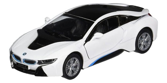 Kinsmart Žaislas Vaikams Automobilis, BMW I8, Baltas Žaislai Mašinėlės Ir Trasos