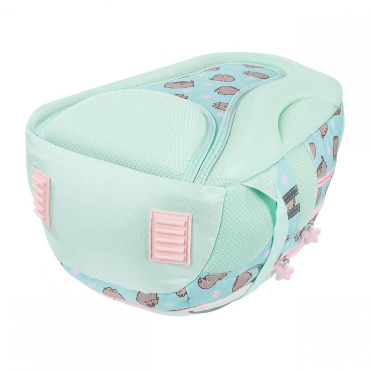 Kuprinė Mergaitėms Su Pusheen Dizainu Ir 5 Priedais Mokyklai 40x28x18 cm Kuprinė Rinkinys