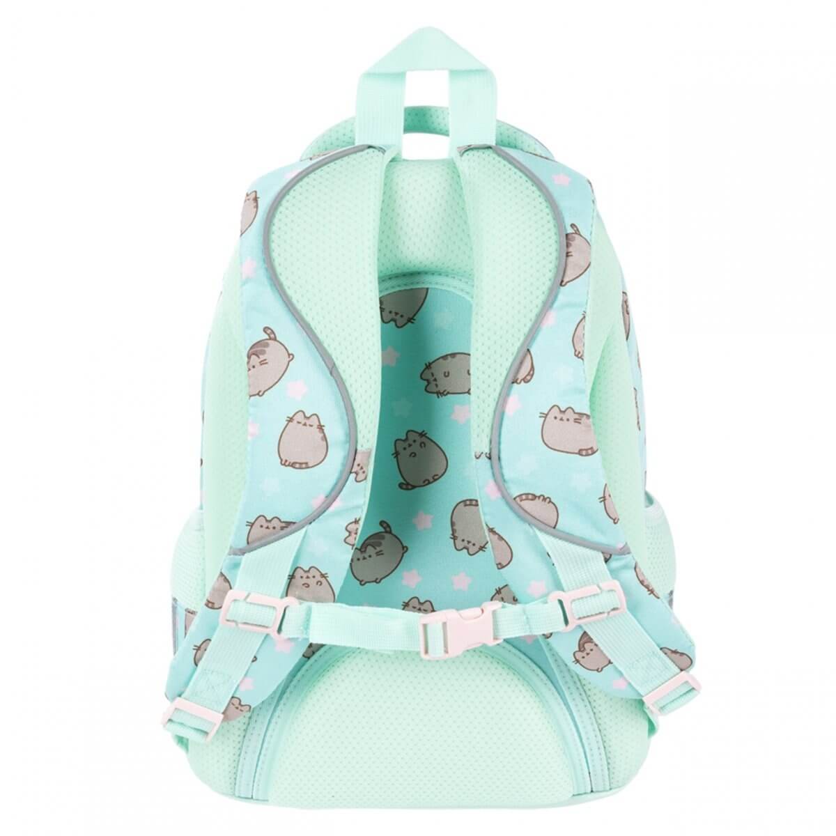 Kuprinė Mergaitėms Su Pusheen Dizainu Ir Priedais Mokyklai 40x28x18 cm Kuprinė Rinkinys