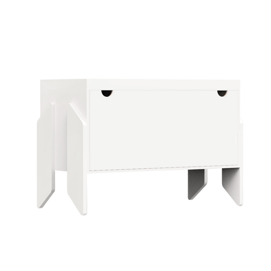 Kurk Baldus Pats, CapiBabi XL – Modulinė Komoda, Kėdutė Ar Suoliukas, Balta Komoda