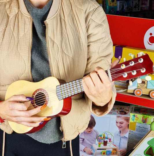 Viga medinė akustinė gitara vaikams, 21 colio – 2 nuotrauka