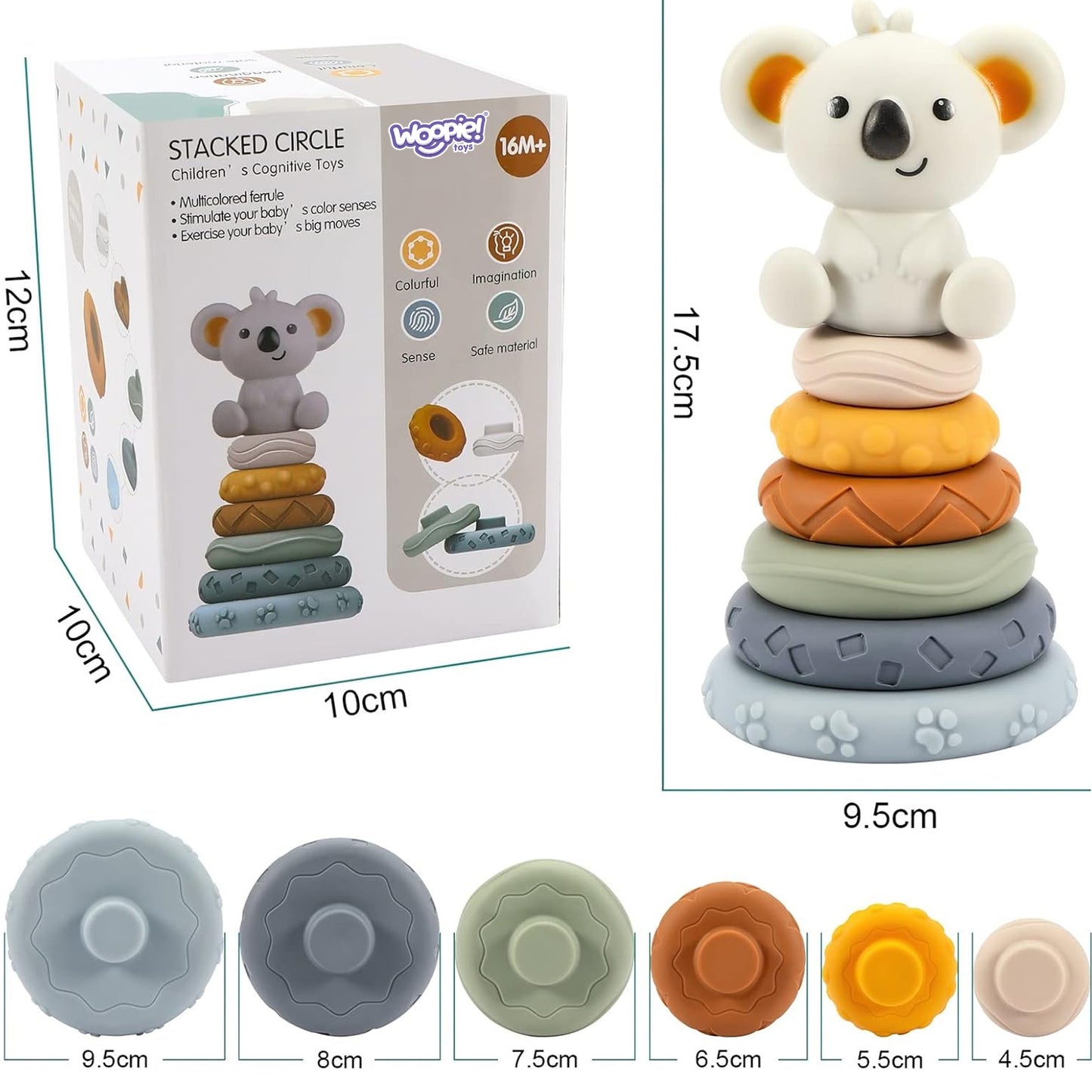 Woopie Baby Koala Piramidė-Kramtukas 2in1