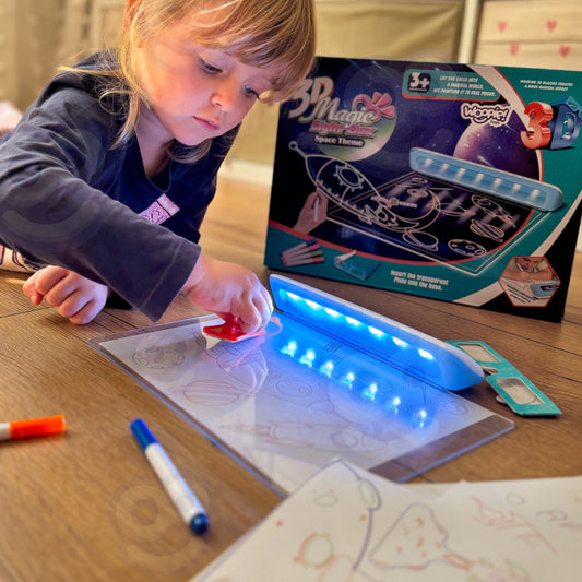 Woopie LED piešimo lenta su 3D akiniais – 2 nuotrauka