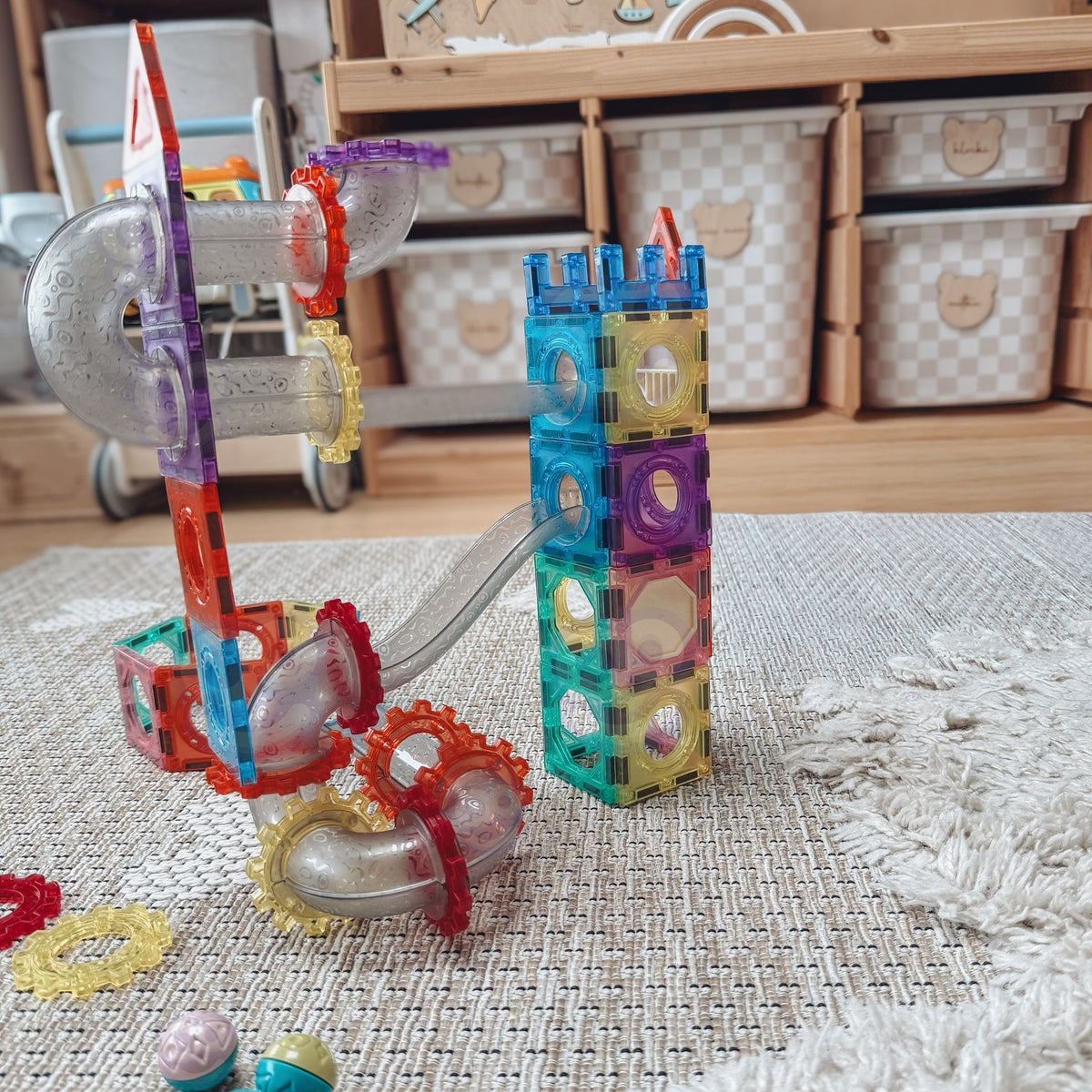 Woopie magnetinė 3D kamuoliukų trasa, 126 dalys – 5