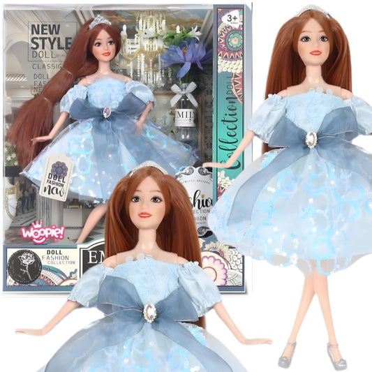 Woopie Royal lėlė Emi su žydra tiulio suknele, 32 cm – nuotrauka 1