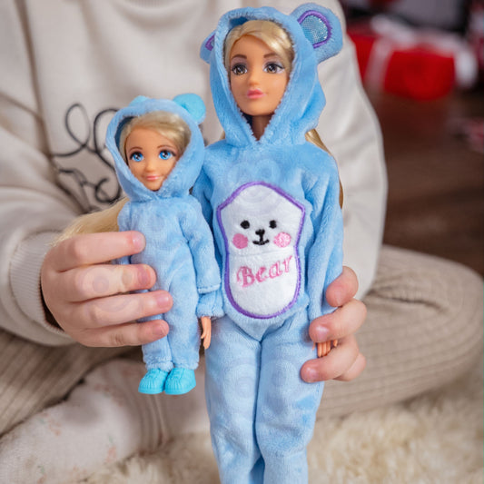 Woopie Royal 2 Lėlių Rinkinys su Meškiukų Kombinezonais – 2 nuotrauka