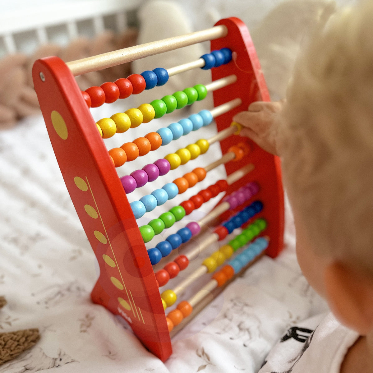 Viga mediniai skaitliukai su 100 karoliukų – nuotrauka 5