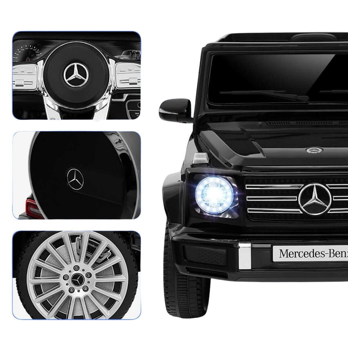 Licencijuotas Mercedes Benz G500 Elektromobilis Vaikams, Juodas 1331 Elektriniai Automobiliai
