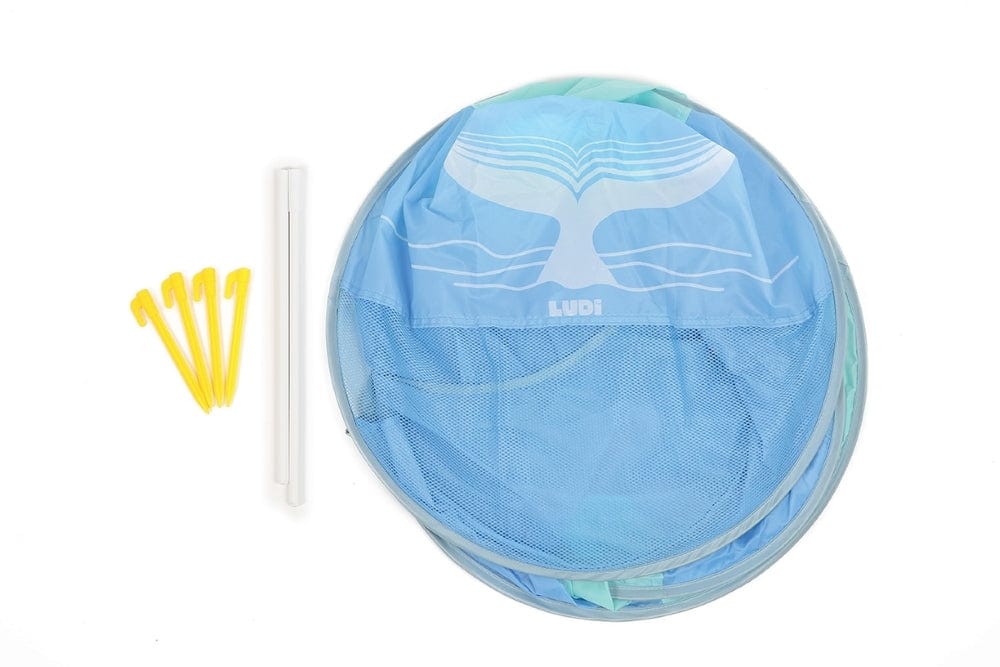 LUDI palapinė-užuovėja-baseinas, mėlynas, 10 mėn.+