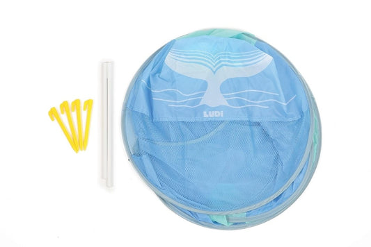 LUDI palapinė-užuovėja-baseinas, mėlynas, 10 mėn.+
