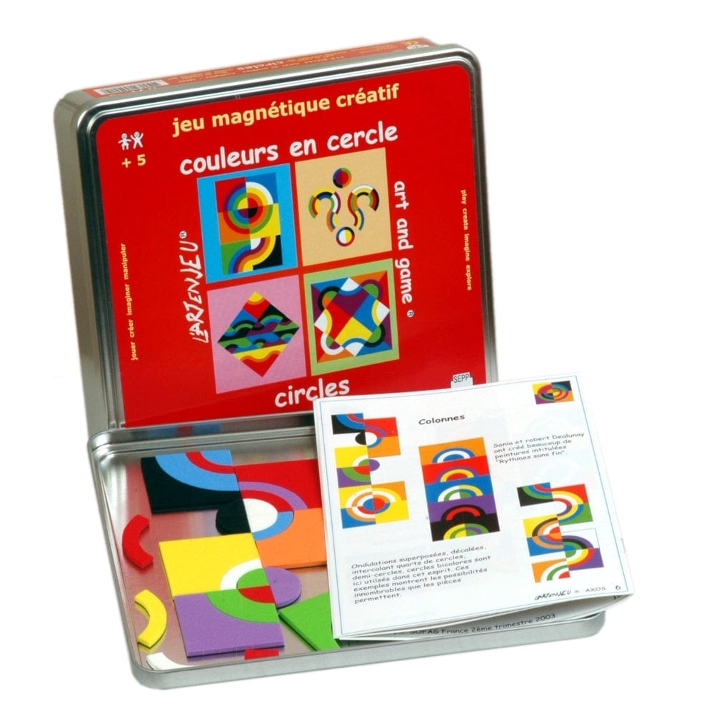 Magnetinis žaidimas Apskritimai, 5+ Žaislai Magnetiniai