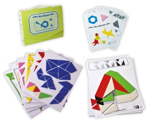 Magnetinis žaidimas Trikampiai, 6 vaikams Žaislai Magnetiniai
