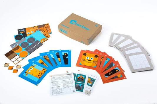 Magnetinių mozaikų rinkinys, 6 vaikams Žaislai Magnetiniai