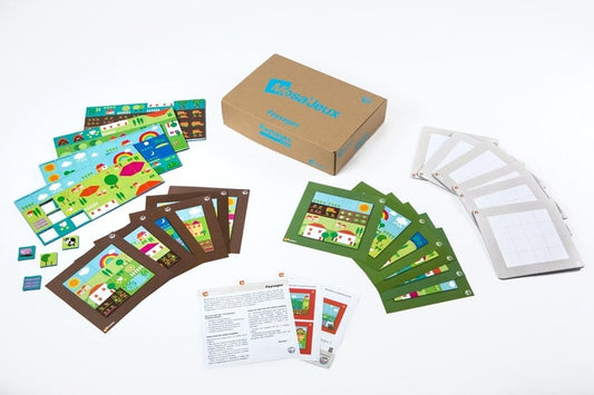 Magnetinių mozaikų rinkinys Kraštovaizdžiai, 6 vaikams Žaislai Magnetiniai