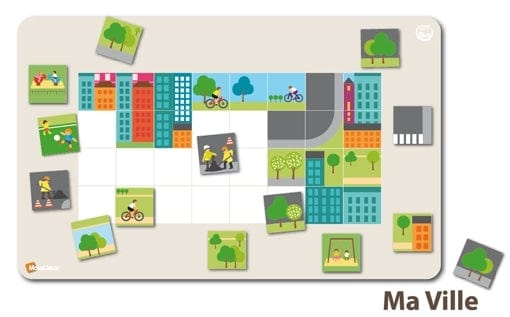 Magnetinių mozaikų rinkinys Mano miestas, 6 vaikams