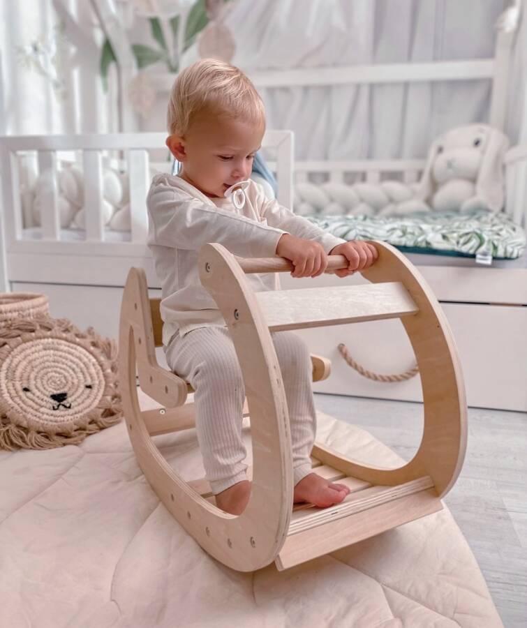 Medinė Montessori Supynė Laipynė Žaidimų Aikštelė Vaikams Sūpynės ir Žaidimų Aikštelės