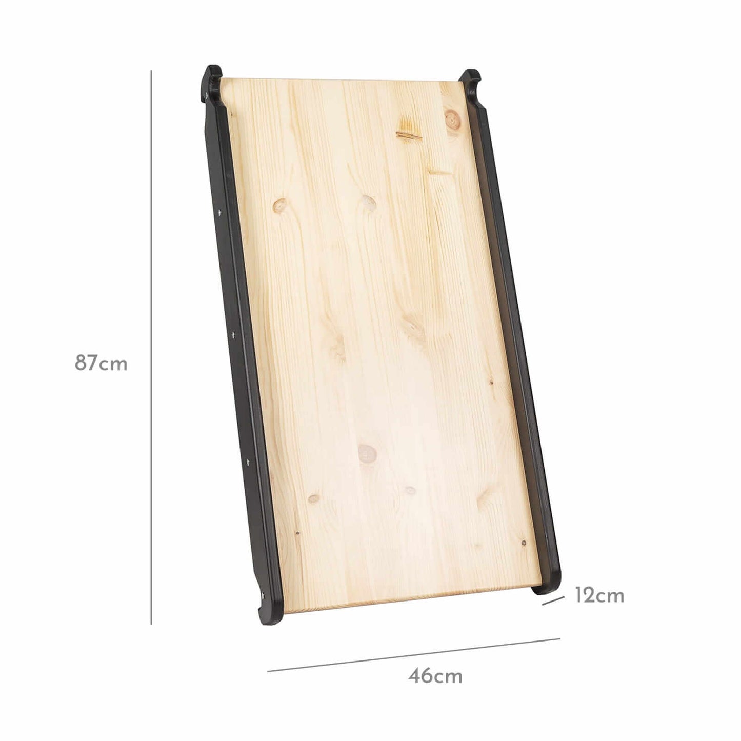 MeowBaby® Slide-Climbing Wall 2in1, Children's Set, Wooden, Black