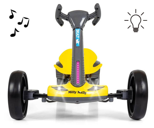 Milly Mally Elektrinis Kartingas Vaikams BOLT 12V su Pultu, LED ir Bluetooth Elektriniai Kartingai
