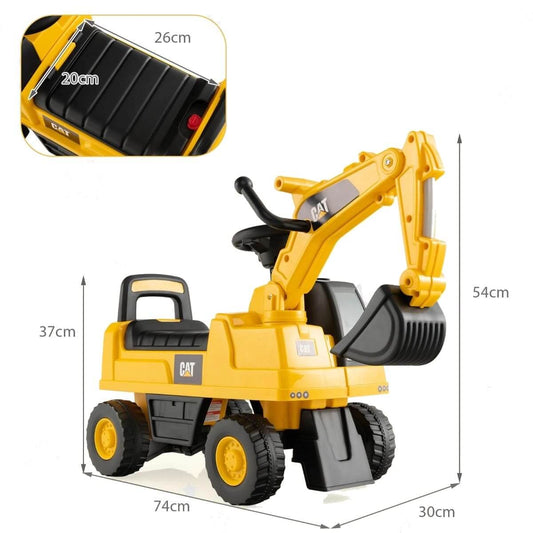 Mini Ekskavatorius Vaikams Geltonos Spalvos Žaislai Mašinėlės Ir Trasos