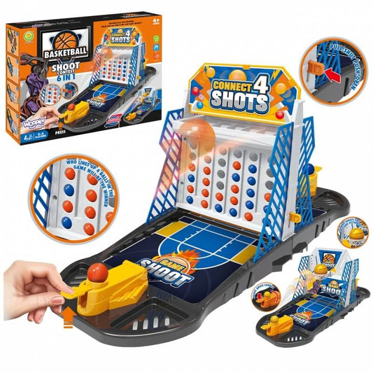 Mini Krepšinio Žaidimas Vaikams 6in1 Su Lankais Arkadiniai Žaidimai