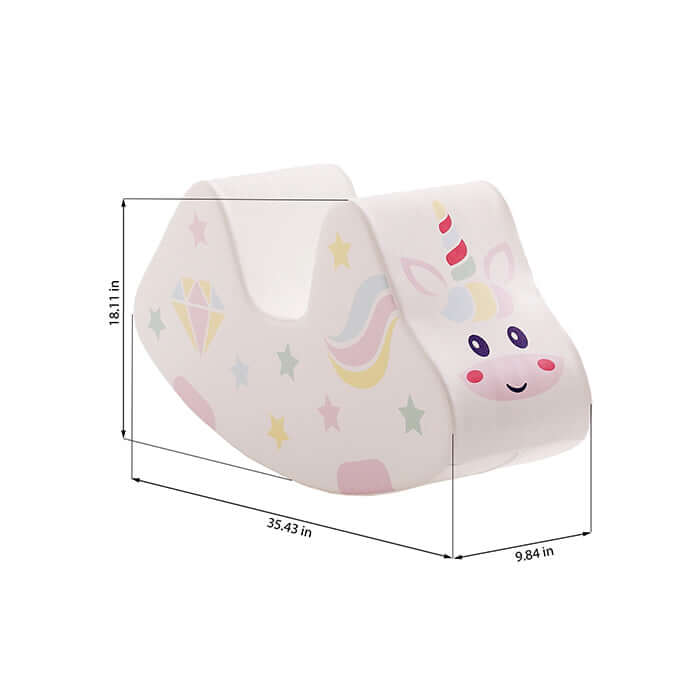 Minkšta Supynė Rokeris Unicorn Minkštos Žaidimų Aikštelės